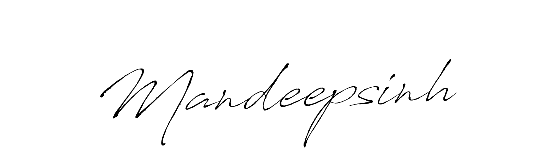 Create a beautiful signature design for name Mandeepsinh. With this signature (Antro_Vectra) fonts, you can make a handwritten signature for free. Mandeepsinh signature style 6 images and pictures png