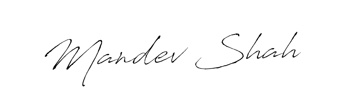 Antro_Vectra is a professional signature style that is perfect for those who want to add a touch of class to their signature. It is also a great choice for those who want to make their signature more unique. Get Mandev Shah name to fancy signature for free. Mandev Shah signature style 6 images and pictures png