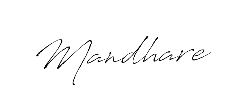 Use a signature maker to create a handwritten signature online. With this signature software, you can design (Antro_Vectra) your own signature for name Mandhare. Mandhare signature style 6 images and pictures png
