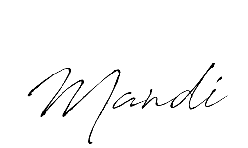 Use a signature maker to create a handwritten signature online. With this signature software, you can design (Antro_Vectra) your own signature for name Mandi. Mandi signature style 6 images and pictures png