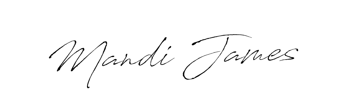 You should practise on your own different ways (Antro_Vectra) to write your name (Mandi James) in signature. don't let someone else do it for you. Mandi James signature style 6 images and pictures png