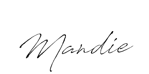 Design your own signature with our free online signature maker. With this signature software, you can create a handwritten (Antro_Vectra) signature for name Mandie. Mandie signature style 6 images and pictures png