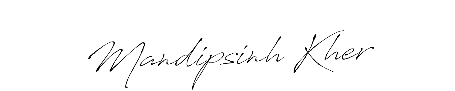 Similarly Antro_Vectra is the best handwritten signature design. Signature creator online .You can use it as an online autograph creator for name Mandipsinh Kher. Mandipsinh Kher signature style 6 images and pictures png