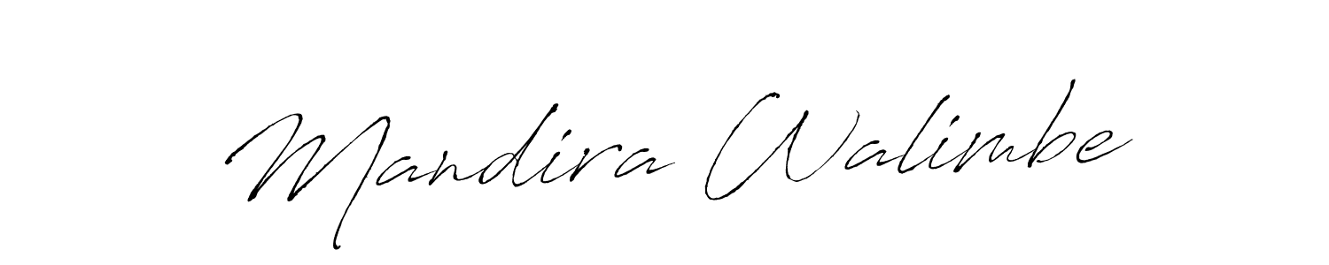 Make a beautiful signature design for name Mandira Walimbe. With this signature (Antro_Vectra) style, you can create a handwritten signature for free. Mandira Walimbe signature style 6 images and pictures png