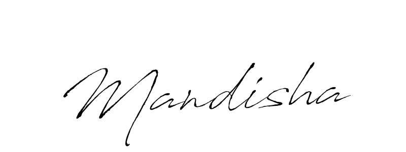 Use a signature maker to create a handwritten signature online. With this signature software, you can design (Antro_Vectra) your own signature for name Mandisha. Mandisha signature style 6 images and pictures png