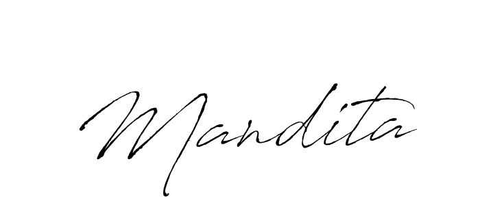 Also we have Mandita name is the best signature style. Create professional handwritten signature collection using Antro_Vectra autograph style. Mandita signature style 6 images and pictures png