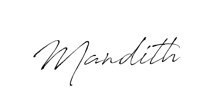 You should practise on your own different ways (Antro_Vectra) to write your name (Mandith) in signature. don't let someone else do it for you. Mandith signature style 6 images and pictures png