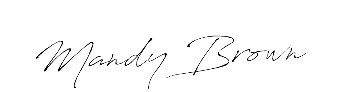 Make a beautiful signature design for name Mandy Brown. With this signature (Antro_Vectra) style, you can create a handwritten signature for free. Mandy Brown signature style 6 images and pictures png