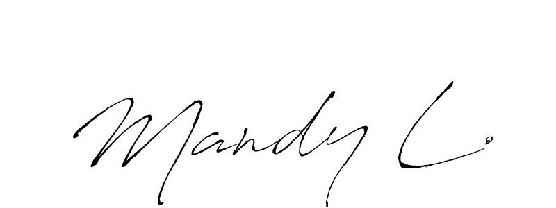 Antro_Vectra is a professional signature style that is perfect for those who want to add a touch of class to their signature. It is also a great choice for those who want to make their signature more unique. Get Mandy L. name to fancy signature for free. Mandy L. signature style 6 images and pictures png