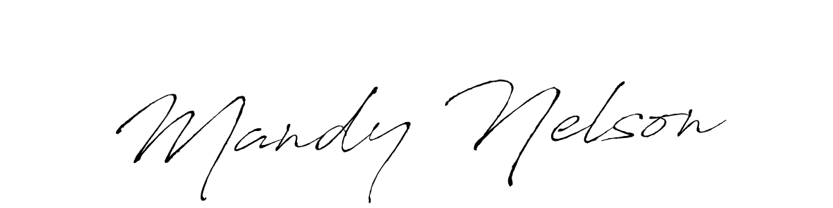 Design your own signature with our free online signature maker. With this signature software, you can create a handwritten (Antro_Vectra) signature for name Mandy Nelson. Mandy Nelson signature style 6 images and pictures png