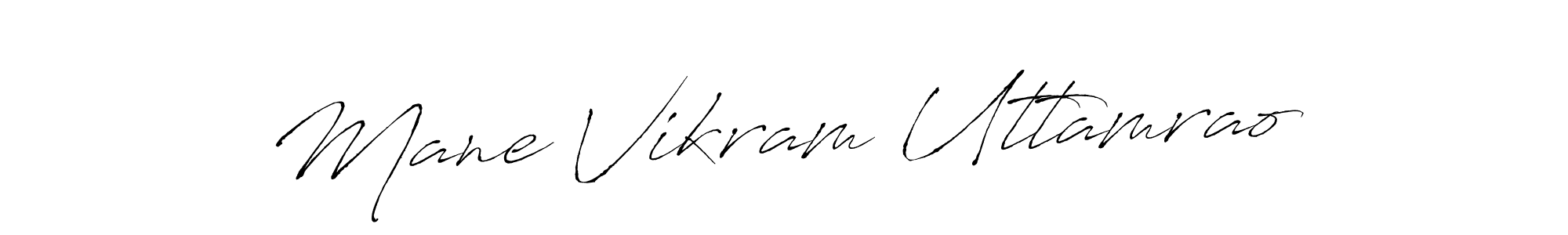 Create a beautiful signature design for name Mane Vikram Uttamrao. With this signature (Antro_Vectra) fonts, you can make a handwritten signature for free. Mane Vikram Uttamrao signature style 6 images and pictures png