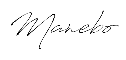Try this chic Manebo handwritten sign style. Using Antro_Vectra font elements, it gives your name a sleek, memorable identity. Manebo signature style 6 images and pictures png