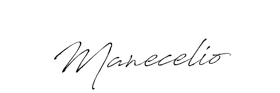 Create a beautiful signature design for name Manecelio. With this signature (Antro_Vectra) fonts, you can make a handwritten signature for free. Manecelio signature style 6 images and pictures png