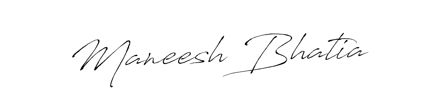 How to make Maneesh Bhatia signature? Antro_Vectra is a professional autograph style. Create handwritten signature for Maneesh Bhatia name. Maneesh Bhatia signature style 6 images and pictures png