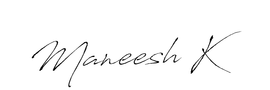 This is the best signature style for the Maneesh K name. Also you like these signature font (Antro_Vectra). Mix name signature. Maneesh K signature style 6 images and pictures png