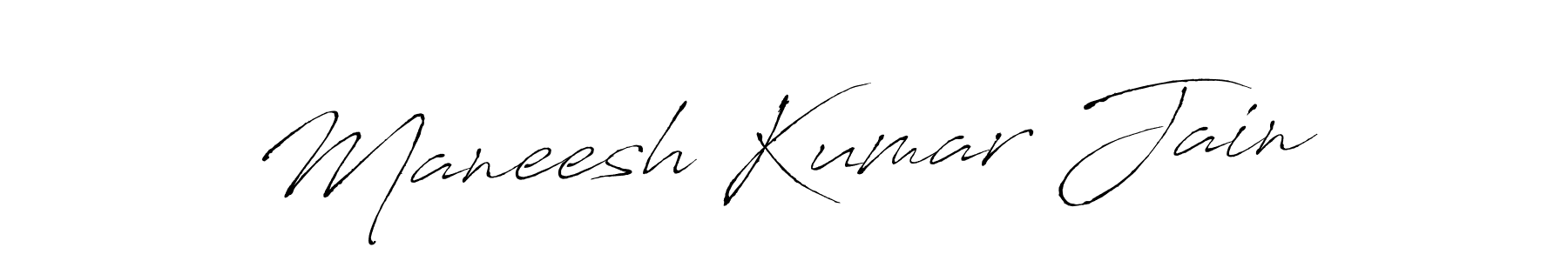 Maneesh Kumar Jain stylish signature style. Best Handwritten Sign (Antro_Vectra) for my name. Handwritten Signature Collection Ideas for my name Maneesh Kumar Jain. Maneesh Kumar Jain signature style 6 images and pictures png