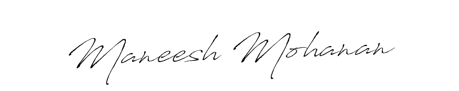 The best way (Antro_Vectra) to make a short signature is to pick only two or three words in your name. The name Maneesh Mohanan include a total of six letters. For converting this name. Maneesh Mohanan signature style 6 images and pictures png