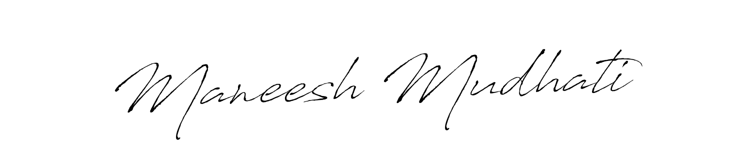 Use a signature maker to create a handwritten signature online. With this signature software, you can design (Antro_Vectra) your own signature for name Maneesh Mudhati. Maneesh Mudhati signature style 6 images and pictures png