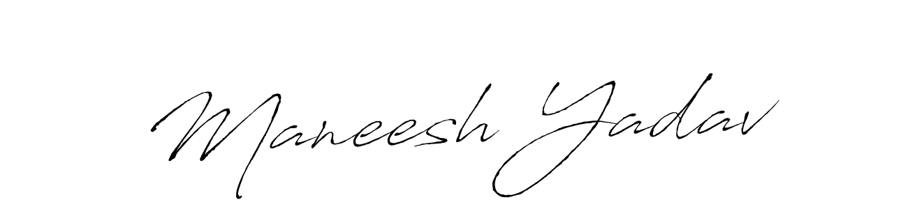 The best way (Antro_Vectra) to make a short signature is to pick only two or three words in your name. The name Maneesh Yadav include a total of six letters. For converting this name. Maneesh Yadav signature style 6 images and pictures png