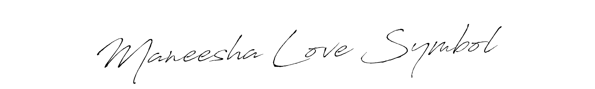 if you are searching for the best signature style for your name Maneesha Love Symbol. so please give up your signature search. here we have designed multiple signature styles  using Antro_Vectra. Maneesha Love Symbol signature style 6 images and pictures png