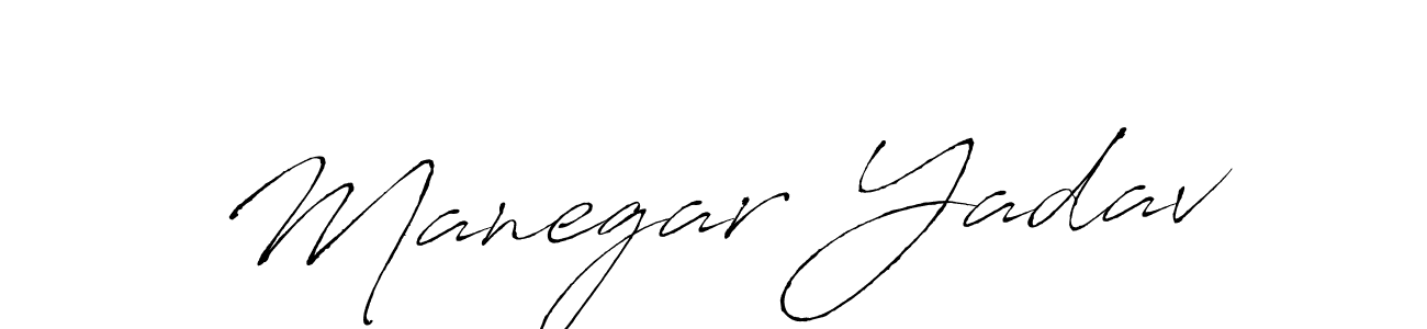 Make a short Manegar Yadav signature style. Manage your documents anywhere anytime using Antro_Vectra. Create and add eSignatures, submit forms, share and send files easily. Manegar Yadav signature style 6 images and pictures png