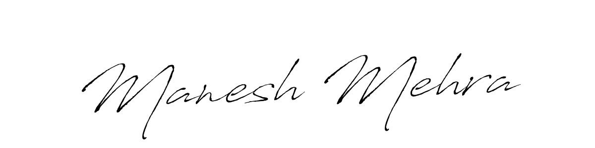 Antro_Vectra is a professional signature style that is perfect for those who want to add a touch of class to their signature. It is also a great choice for those who want to make their signature more unique. Get Manesh Mehra name to fancy signature for free. Manesh Mehra signature style 6 images and pictures png