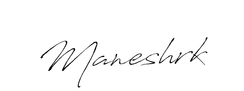 How to make Maneshrk signature? Antro_Vectra is a professional autograph style. Create handwritten signature for Maneshrk name. Maneshrk signature style 6 images and pictures png