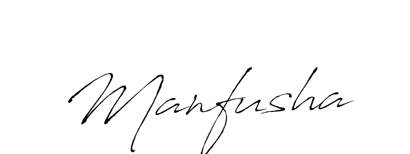 Manfusha stylish signature style. Best Handwritten Sign (Antro_Vectra) for my name. Handwritten Signature Collection Ideas for my name Manfusha. Manfusha signature style 6 images and pictures png