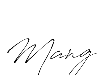 Design your own signature with our free online signature maker. With this signature software, you can create a handwritten (Antro_Vectra) signature for name Mang. Mang signature style 6 images and pictures png