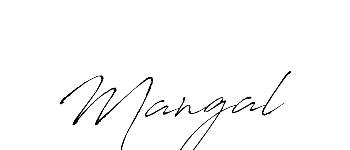 Make a beautiful signature design for name Mangal . With this signature (Antro_Vectra) style, you can create a handwritten signature for free. Mangal  signature style 6 images and pictures png