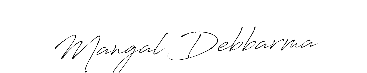 Create a beautiful signature design for name Mangal Debbarma. With this signature (Antro_Vectra) fonts, you can make a handwritten signature for free. Mangal Debbarma signature style 6 images and pictures png