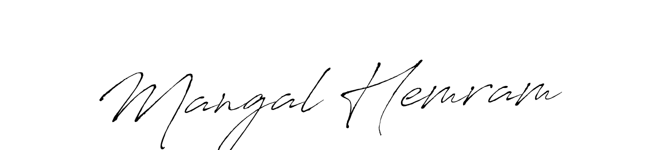The best way (Antro_Vectra) to make a short signature is to pick only two or three words in your name. The name Mangal Hemram include a total of six letters. For converting this name. Mangal Hemram signature style 6 images and pictures png