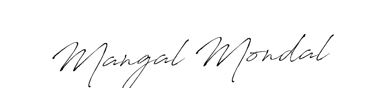 You should practise on your own different ways (Antro_Vectra) to write your name (Mangal Mondal) in signature. don't let someone else do it for you. Mangal Mondal signature style 6 images and pictures png