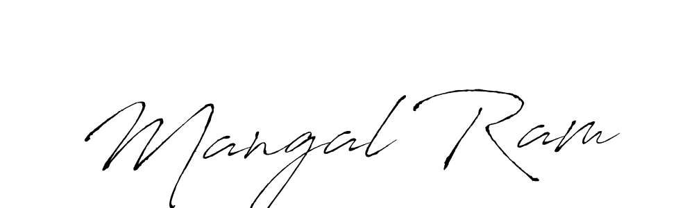 Create a beautiful signature design for name Mangal Ram. With this signature (Antro_Vectra) fonts, you can make a handwritten signature for free. Mangal Ram signature style 6 images and pictures png