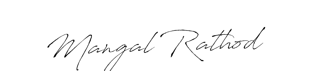 Design your own signature with our free online signature maker. With this signature software, you can create a handwritten (Antro_Vectra) signature for name Mangal Rathod. Mangal Rathod signature style 6 images and pictures png