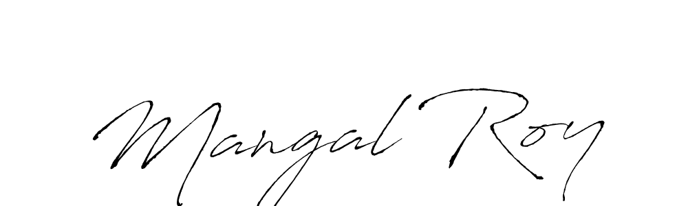 It looks lik you need a new signature style for name Mangal Roy. Design unique handwritten (Antro_Vectra) signature with our free signature maker in just a few clicks. Mangal Roy signature style 6 images and pictures png