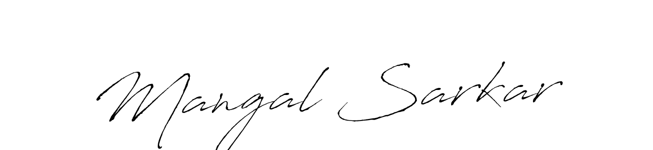Create a beautiful signature design for name Mangal Sarkar. With this signature (Antro_Vectra) fonts, you can make a handwritten signature for free. Mangal Sarkar signature style 6 images and pictures png