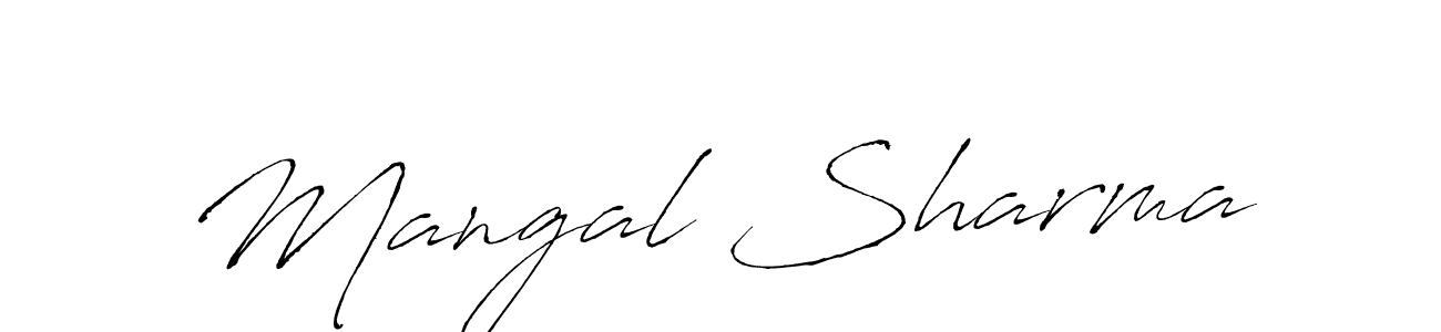 How to make Mangal Sharma signature? Antro_Vectra is a professional autograph style. Create handwritten signature for Mangal Sharma name. Mangal Sharma signature style 6 images and pictures png