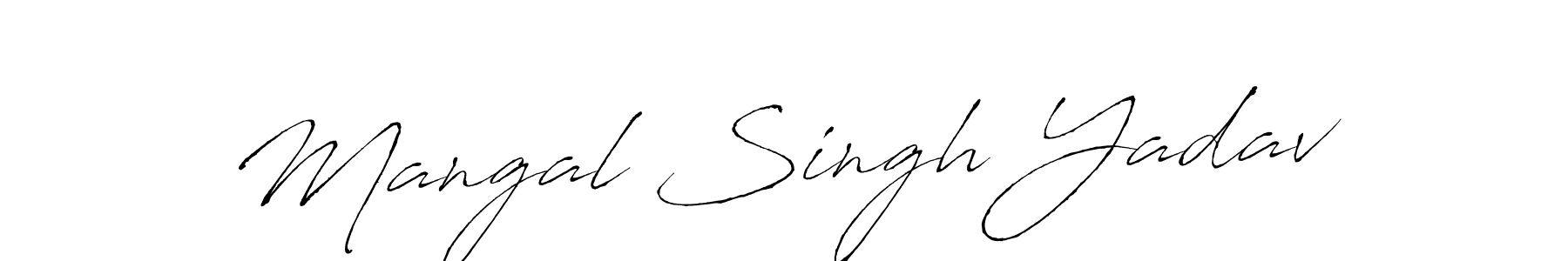 Antro_Vectra is a professional signature style that is perfect for those who want to add a touch of class to their signature. It is also a great choice for those who want to make their signature more unique. Get Mangal Singh Yadav name to fancy signature for free. Mangal Singh Yadav signature style 6 images and pictures png
