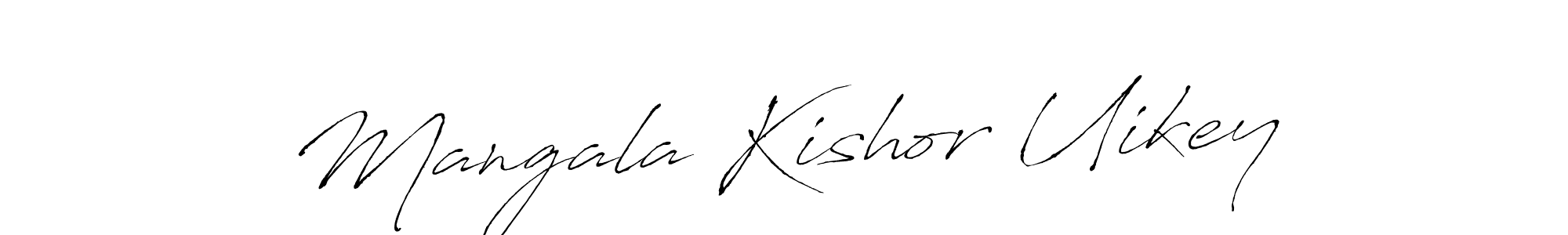 You should practise on your own different ways (Antro_Vectra) to write your name (Mangala Kishor Uikey) in signature. don't let someone else do it for you. Mangala Kishor Uikey signature style 6 images and pictures png