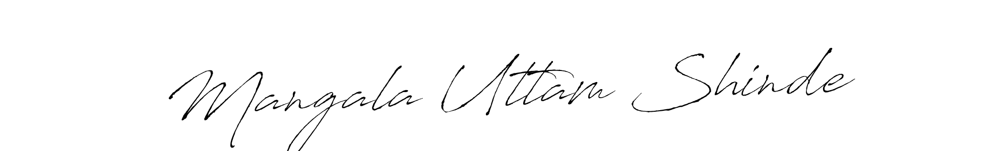 Antro_Vectra is a professional signature style that is perfect for those who want to add a touch of class to their signature. It is also a great choice for those who want to make their signature more unique. Get Mangala Uttam Shinde name to fancy signature for free. Mangala Uttam Shinde signature style 6 images and pictures png
