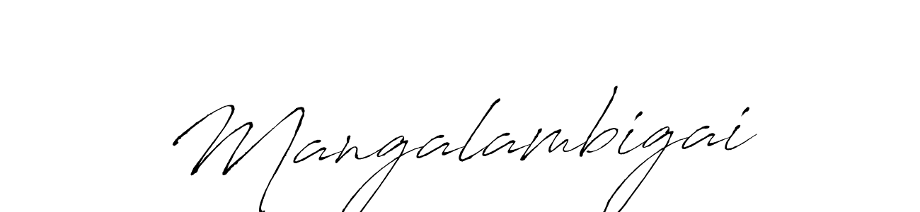 How to make Mangalambigai signature? Antro_Vectra is a professional autograph style. Create handwritten signature for Mangalambigai name. Mangalambigai signature style 6 images and pictures png