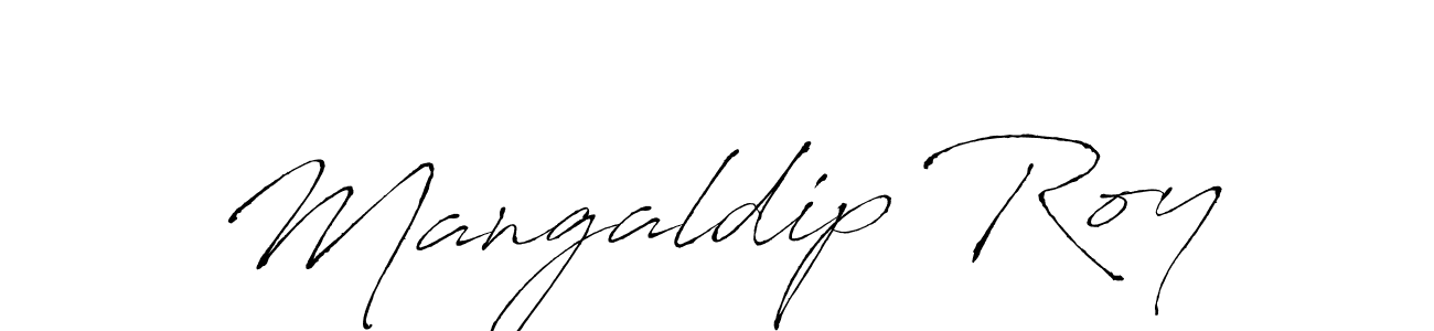 Design your own signature with our free online signature maker. With this signature software, you can create a handwritten (Antro_Vectra) signature for name Mangaldip Roy. Mangaldip Roy signature style 6 images and pictures png