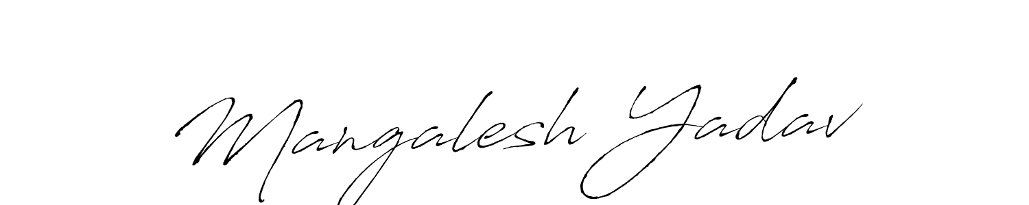 You should practise on your own different ways (Antro_Vectra) to write your name (Mangalesh Yadav) in signature. don't let someone else do it for you. Mangalesh Yadav signature style 6 images and pictures png