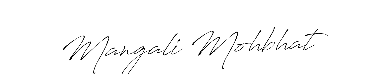 Make a beautiful signature design for name Mangali Mohbhat. With this signature (Antro_Vectra) style, you can create a handwritten signature for free. Mangali Mohbhat signature style 6 images and pictures png
