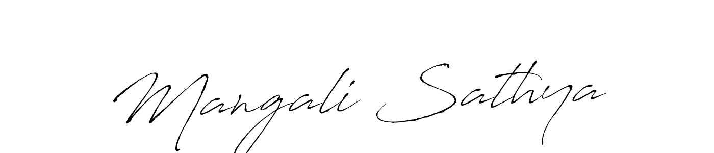 Mangali Sathya stylish signature style. Best Handwritten Sign (Antro_Vectra) for my name. Handwritten Signature Collection Ideas for my name Mangali Sathya. Mangali Sathya signature style 6 images and pictures png