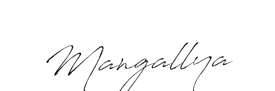 Make a beautiful signature design for name Mangallya. With this signature (Antro_Vectra) style, you can create a handwritten signature for free. Mangallya signature style 6 images and pictures png