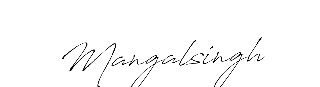 Design your own signature with our free online signature maker. With this signature software, you can create a handwritten (Antro_Vectra) signature for name Mangalsingh. Mangalsingh signature style 6 images and pictures png