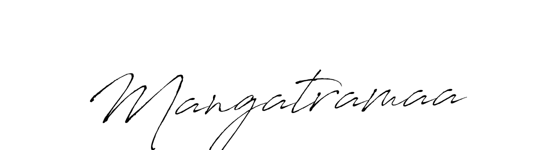 Use a signature maker to create a handwritten signature online. With this signature software, you can design (Antro_Vectra) your own signature for name Mangatramaa. Mangatramaa signature style 6 images and pictures png