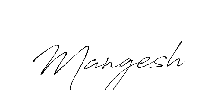 How to make Mangesh signature? Antro_Vectra is a professional autograph style. Create handwritten signature for Mangesh name. Mangesh signature style 6 images and pictures png